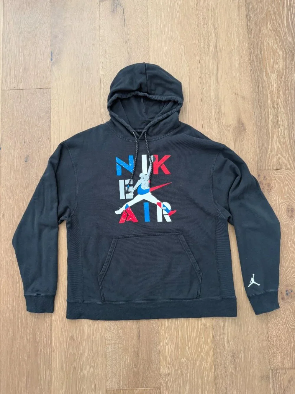 Air Jordan Hoodie Sweatshirt Men XL Fleece Black Legacy AJ4 Pullover CQ8291-010